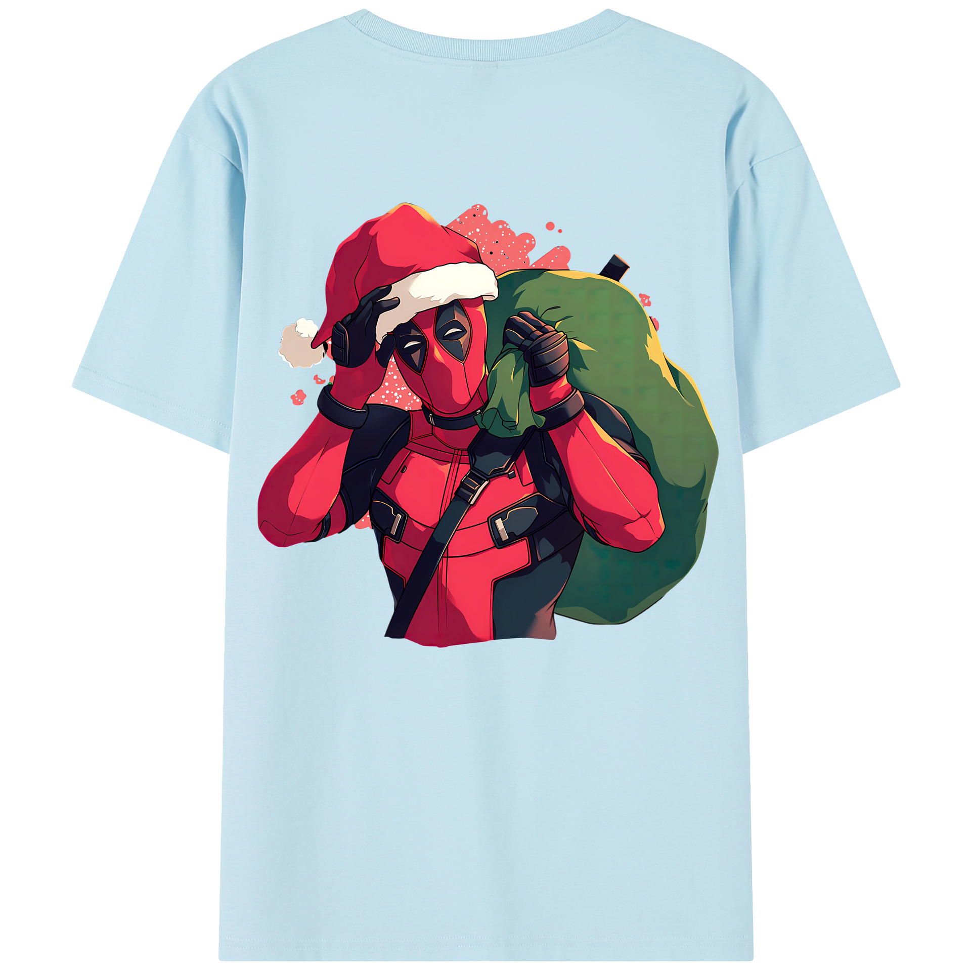 （画像用） Deadpool デッドプール 綿100％半袖Tシャツ（背面プリント）